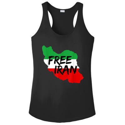 Love Iran Persian Freedom Free Iran Ladies PosiCharge Competitor Racerback Tank