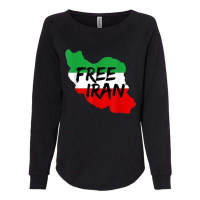 Love Iran Persian Freedom Free Iran Womens California Wash Sweatshirt