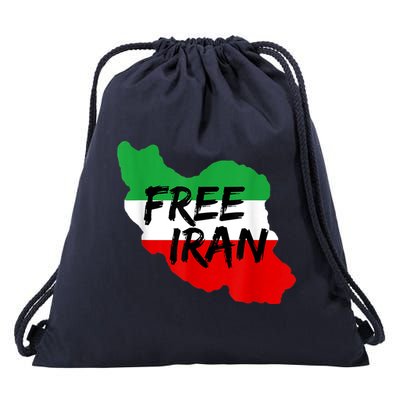 Love Iran Persian Freedom Free Iran Drawstring Bag
