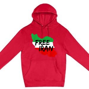 Love Iran Persian Freedom Free Iran Premium Pullover Hoodie