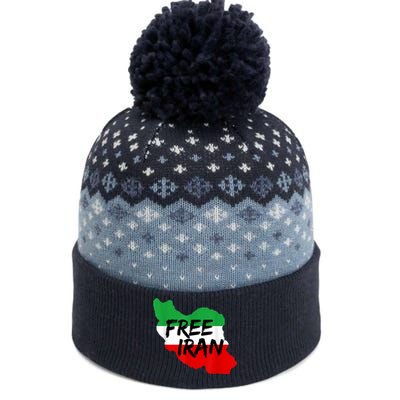 Love Iran Persian Freedom Free Iran The Baniff Cuffed Pom Beanie