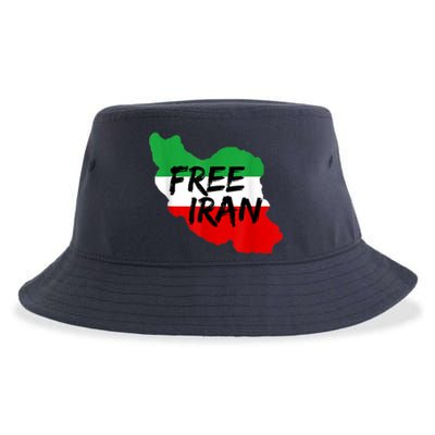 Love Iran Persian Freedom Free Iran Sustainable Bucket Hat