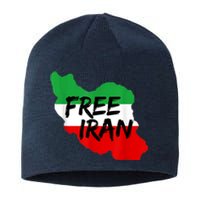 Love Iran Persian Freedom Free Iran Sustainable Beanie