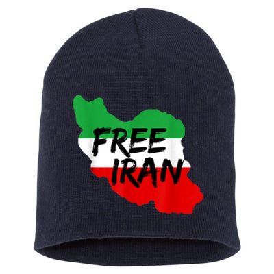 Love Iran Persian Freedom Free Iran Short Acrylic Beanie