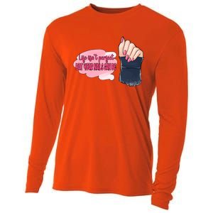 Life Isn't Perfect But Your Nails Can Be Nail Tech Meaningful Gift Cooling Performance Long Sleeve Crew