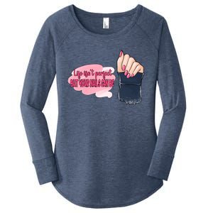 Life Isn't Perfect But Your Nails Can Be Nail Tech Meaningful Gift Women's Perfect Tri Tunic Long Sleeve Shirt