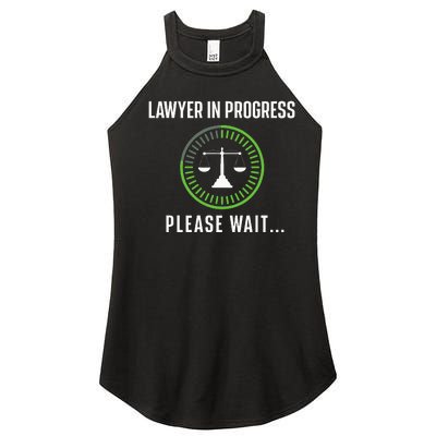 Lawyer In Progress Please Wait Attorney Law School Degree Women’s Perfect Tri Rocker Tank