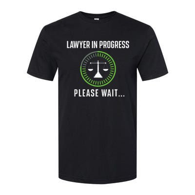 Lawyer In Progress Please Wait Attorney Law School Degree Softstyle® CVC T-Shirt