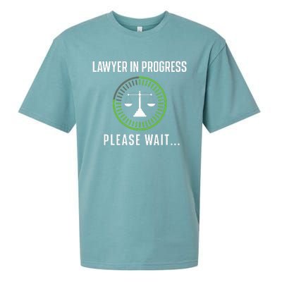 Lawyer In Progress Please Wait Attorney Law School Degree Sueded Cloud Jersey T-Shirt