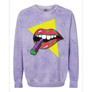 Lips Joint Colorblast Crewneck Sweatshirt