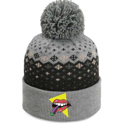 Lips Joint The Baniff Cuffed Pom Beanie