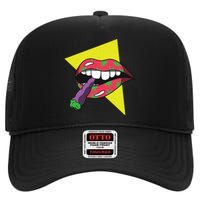 Lips Joint High Crown Mesh Back Trucker Hat