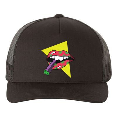 Lips Joint Yupoong Adult 5-Panel Trucker Hat