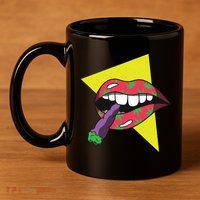 Lips Joint 11oz C Handle Ceramic Mug