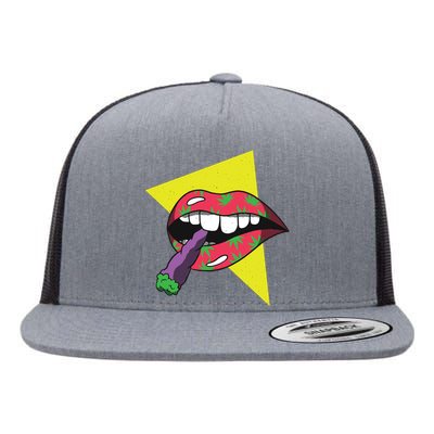 Lips Joint Flat Bill Trucker Hat