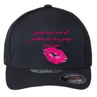 Lipstick Can't Solve All Pretty Problems But It's A Good Start Flexfit Unipanel Trucker Cap