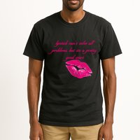 Lipstick Can't Solve All Pretty Problems But It's A Good Start Tall T-Shirt