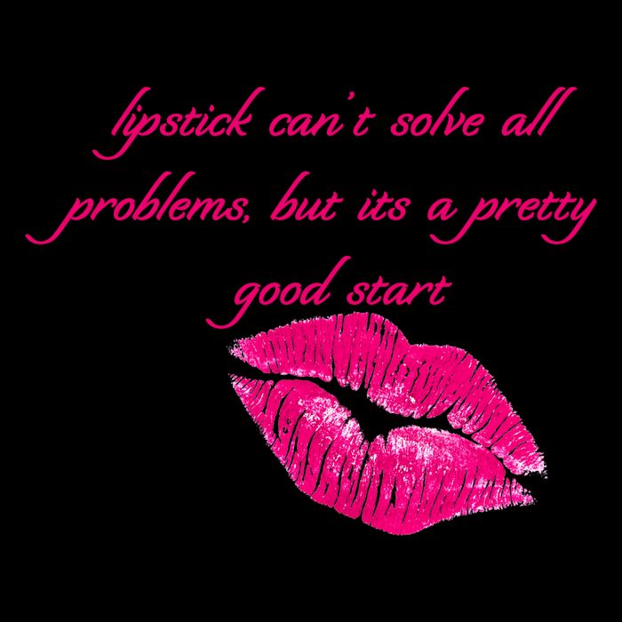 Lipstick Can't Solve All Pretty Problems But It's A Good Start 16 in Basic Backpack