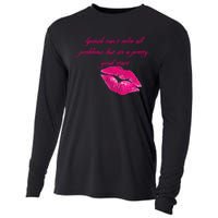 Lipstick Can't Solve All Pretty Problems But It's A Good Start Cooling Performance Long Sleeve Crew