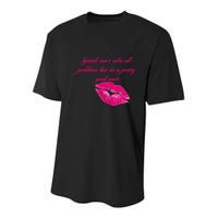 Lipstick Can't Solve All Pretty Problems But It's A Good Start Youth Performance Sprint T-Shirt