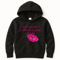Lipstick Can't Solve All Pretty Problems But It's A Good Start Kids Hoodie