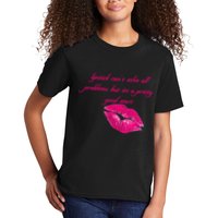 Lipstick Can't Solve All Pretty Problems But It's A Good Start Kids T-Shirt