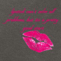 Lipstick Can't Solve All Pretty Problems But It's A Good Start Cotton Canvas Backpack