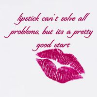 Lipstick Can't Solve All Pretty Problems But It's A Good Start Garment-Dyed Sweatshirt