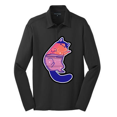 Liquid Cat Silk Touch Performance Long Sleeve Polo