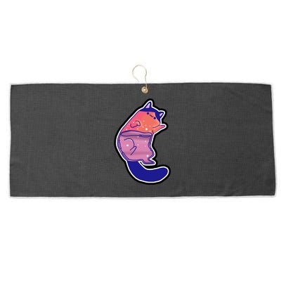 Liquid Cat Large Microfiber Waffle Golf Towel