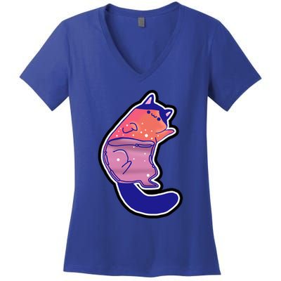Liquid Cat Women's V-Neck T-Shirt