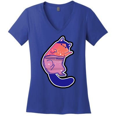 Liquid Cat Women's V-Neck T-Shirt