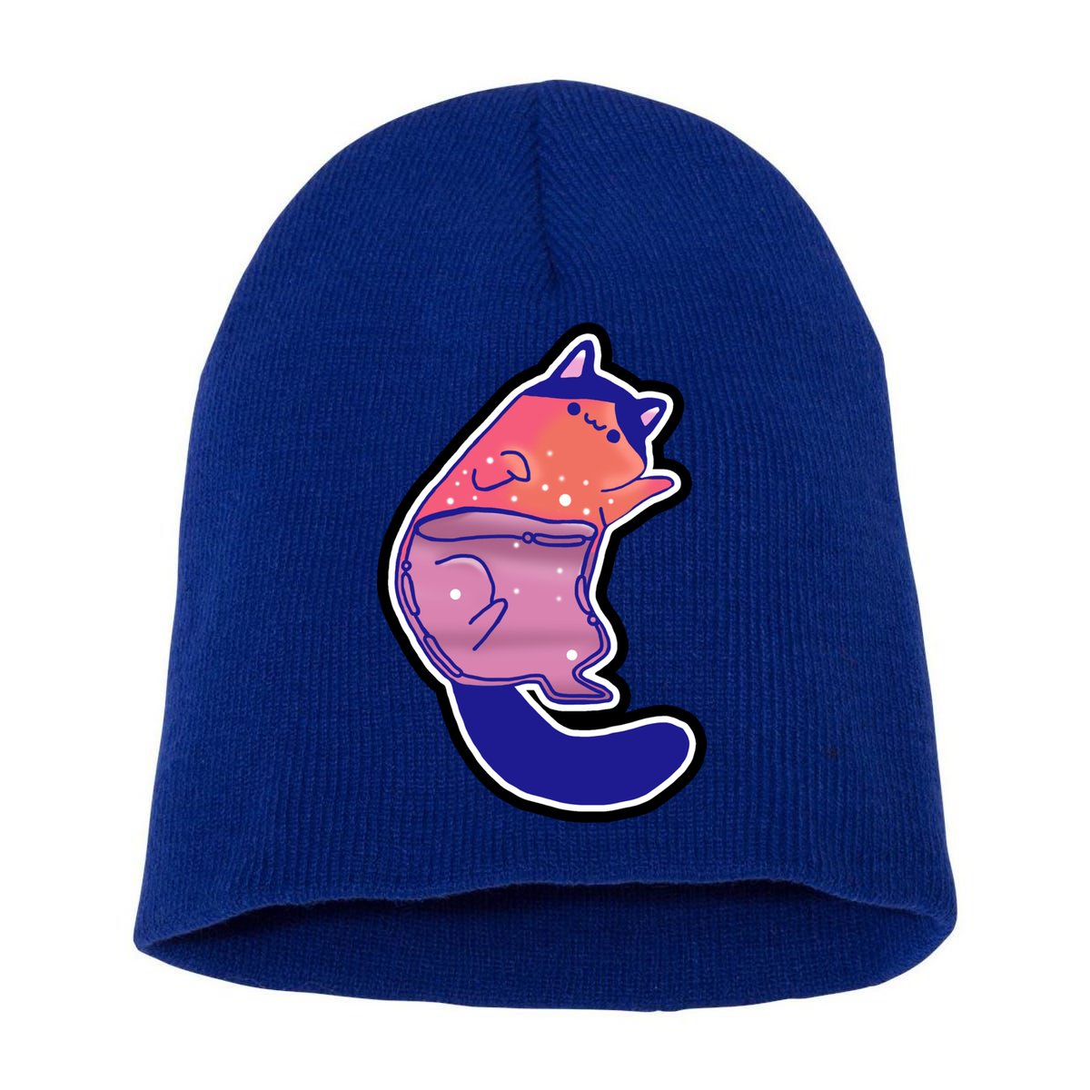 Liquid Cat Short Acrylic Beanie