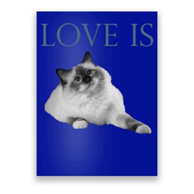 Love Is Ragdoll Cat Gift Poster