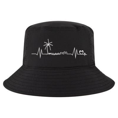 Life Is Really Good Beach Heartbeat Summer Beach Vacation Great Gift Cool Comfort Performance Bucket Hat