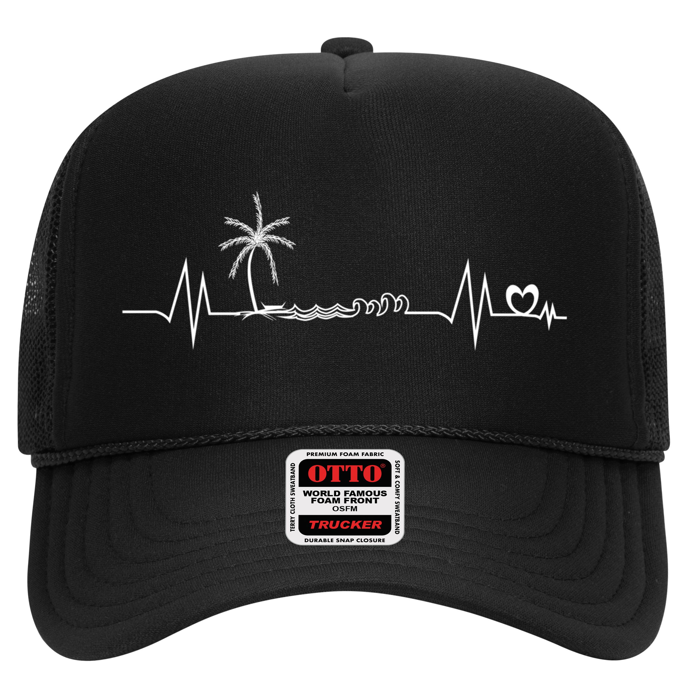 Life Is Really Good Beach Heartbeat Summer Beach Vacation Great Gift Hat