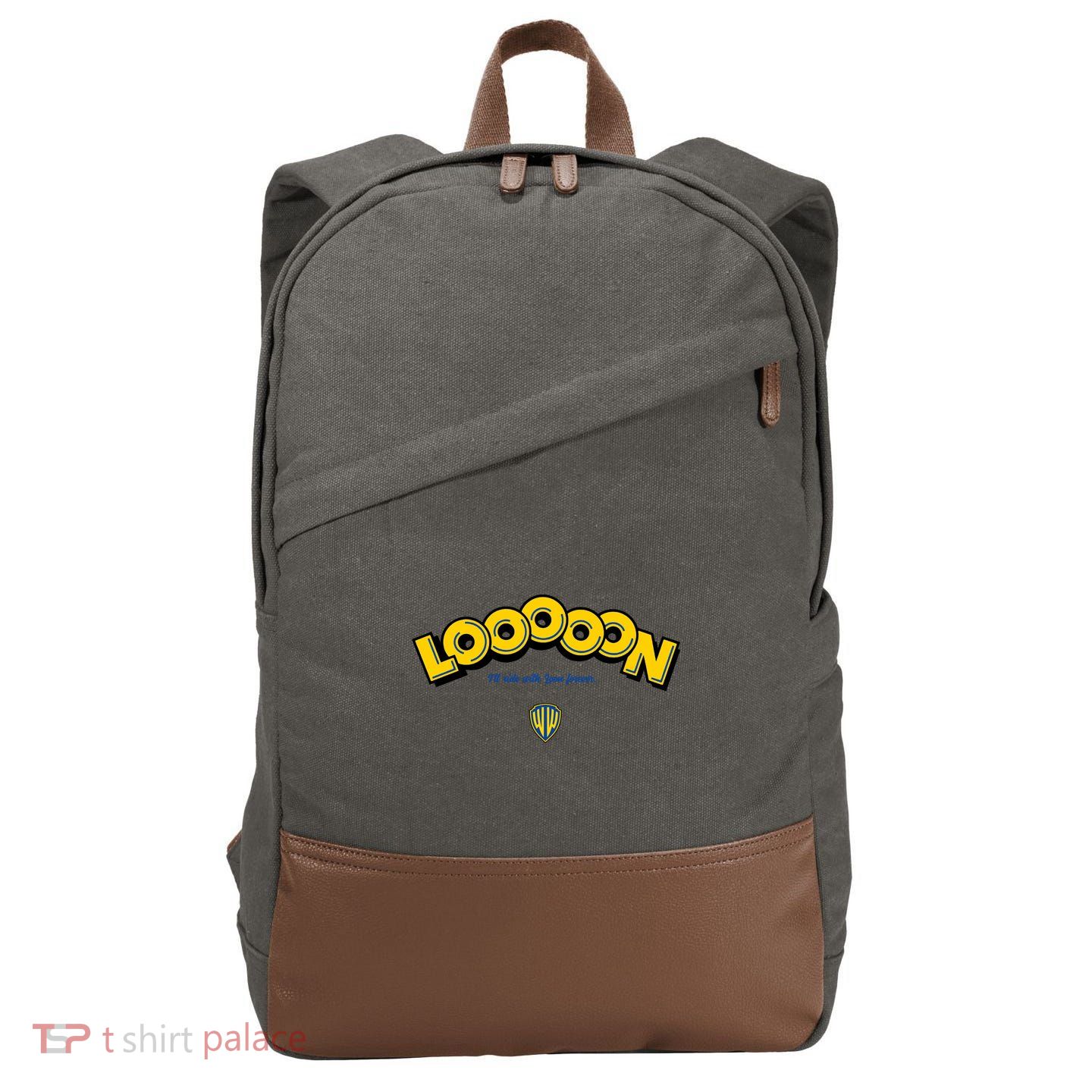 Looooon Ill Ride With Loon Forever Cotton Canvas Backpack