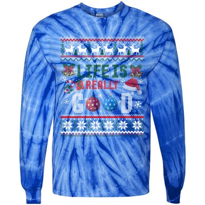 Life Is Really Good Christmas Ugly Xmas Sweater Great Gift Tie-Dye Long Sleeve Shirt