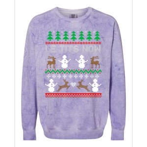 Let It Snow Gift For Xmas Colorblast Crewneck Sweatshirt