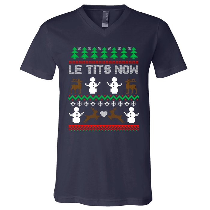 Let It Snow Gift For Xmas V-Neck T-Shirt