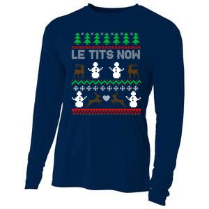 Let It Snow Gift For Xmas Cooling Performance Long Sleeve Crew