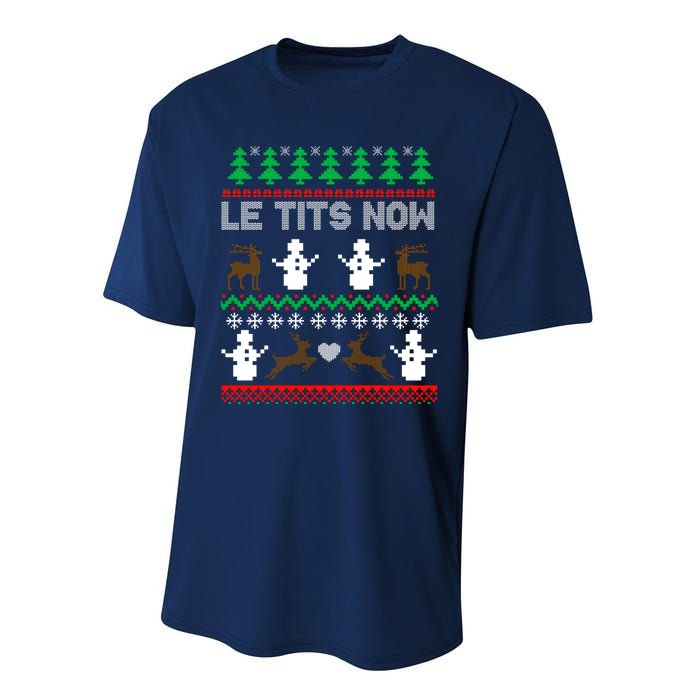 Let It Snow Gift For Xmas Performance Sprint T-Shirt