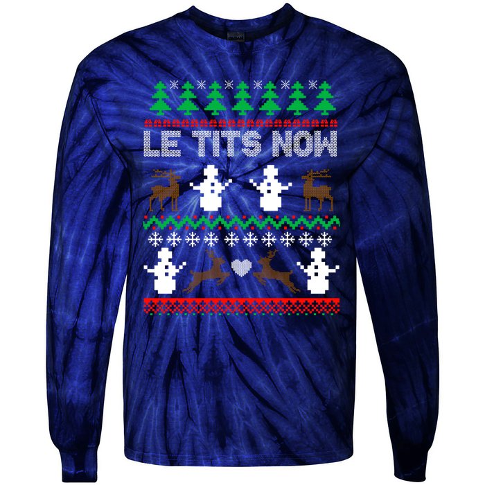 Let It Snow Gift For Xmas Tie-Dye Long Sleeve Shirt