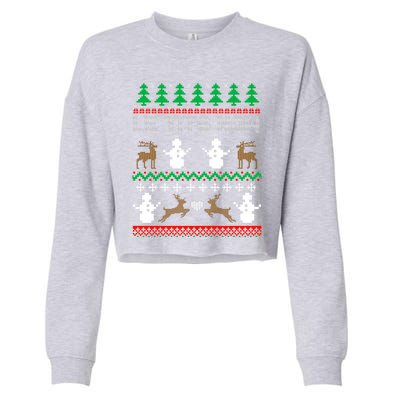 Let It Snow Gift For Xmas Cropped Pullover Crew