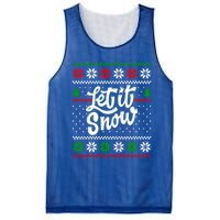 Let It Snow Christmas Funny Xmas Design Great Gift Mesh Reversible Basketball Jersey Tank