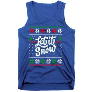 Let It Snow Christmas Funny Xmas Design Great Gift Tank Top