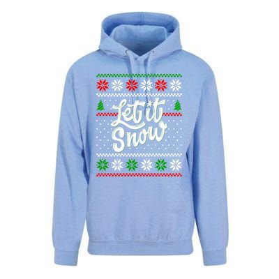 Let It Snow Christmas Funny Xmas Design Great Gift Unisex Surf Hoodie