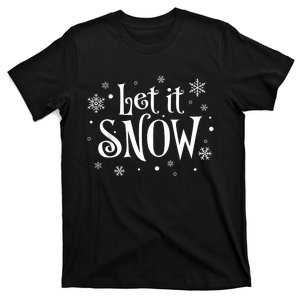 Let It Snow Christmas Snowflakes T-Shirt