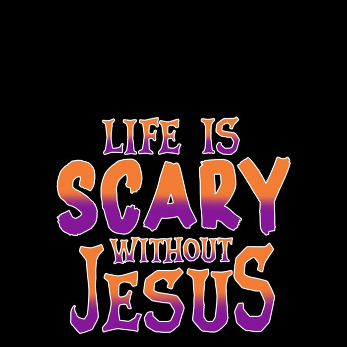 Life Is Scary Without Jesus Christian Halloween Tree Bible Bag