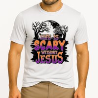 Life Is Scary Without Jesus Christian Halloween Tree Bible Cooling Performance Crew T-Shirt